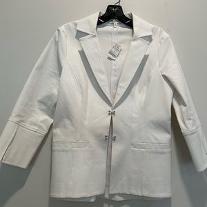 Newman Marcus white blazer. New with tag.